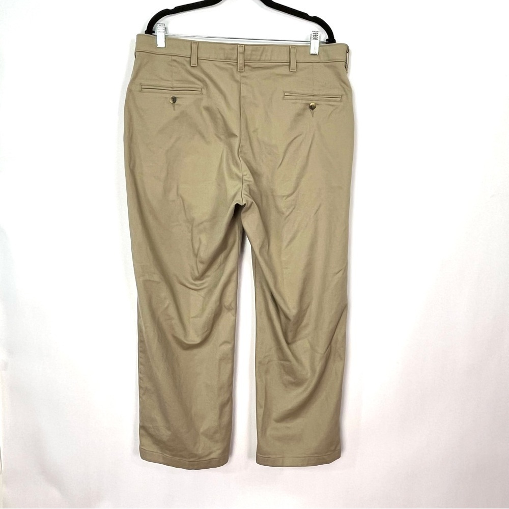 Wrangler Comfort Solutions Series Tan Khaki Pleated Front Dress Pants Sz 36x30 - Picture 2 of 5